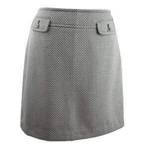 Ann Taylor Loft Black and White Woven Mini Skirt I Size: 6